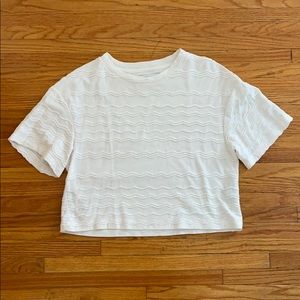 Madewell Texture and Thread Cream Top